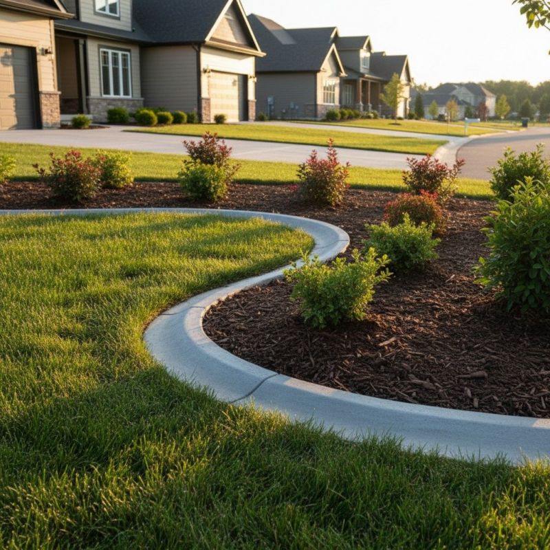 Lawn Curbing Installation detail